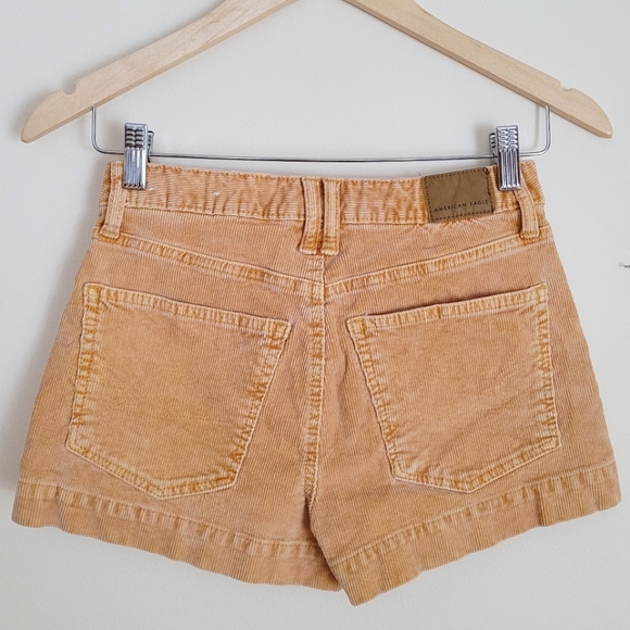 American Eagle Mustard Corduroy Shorts - Picture 4 of 9